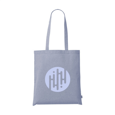 Logo trade promotional gifts image of: GRS Recycled Cotton Shopper (180 g/m²) bag