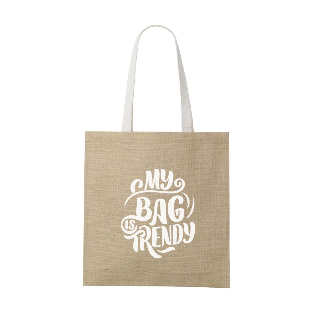 Logo trade promotional gifts image of: Madrid Jute Shopper bag