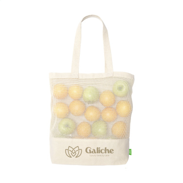 Logo trade promotional giveaway photo of: Natura Organic Mesh Shopper (180 g/m²) shopping bag