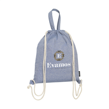 Logotrade promotional merchandise picture of: GRS Recycled Cotton PromoBag Plus (180 g/m²) backpack