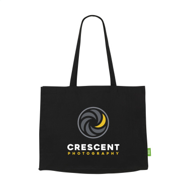 Logo trade business gifts image of: ECO Shopper GOTS Organic Cotton (180 g/m²) bag