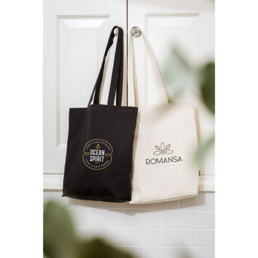 Logotrade promotional item image of: GRS Recycled Canvas Bag Natural (260 g/m²)