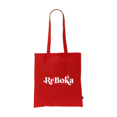 Logo trade promotional giveaways image of: Shoppy Colour Bag GRS Recycled Cotton (150 g/m²)