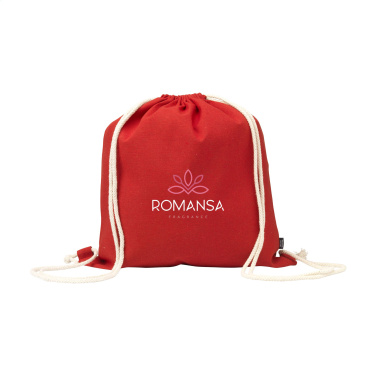 Logo trade promotional gift photo of: PromoColour GRS Recycled Cotton Backpack (150 g/m²)