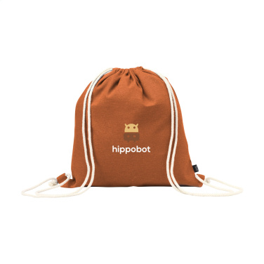 Logo trade promotional items picture of: PromoColour GRS Recycled Cotton Backpack (150 g/m²)