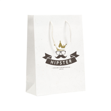 Logotrade corporate gift picture of: Leaf It Bag recycled with straw fibres (180 g/m²) M