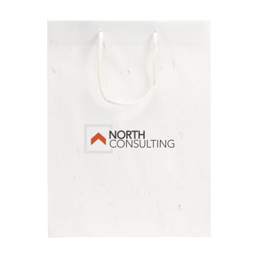 Logotrade promotional item picture of: Leaf It Bag recycled with straw fibres (180 g/m²) L