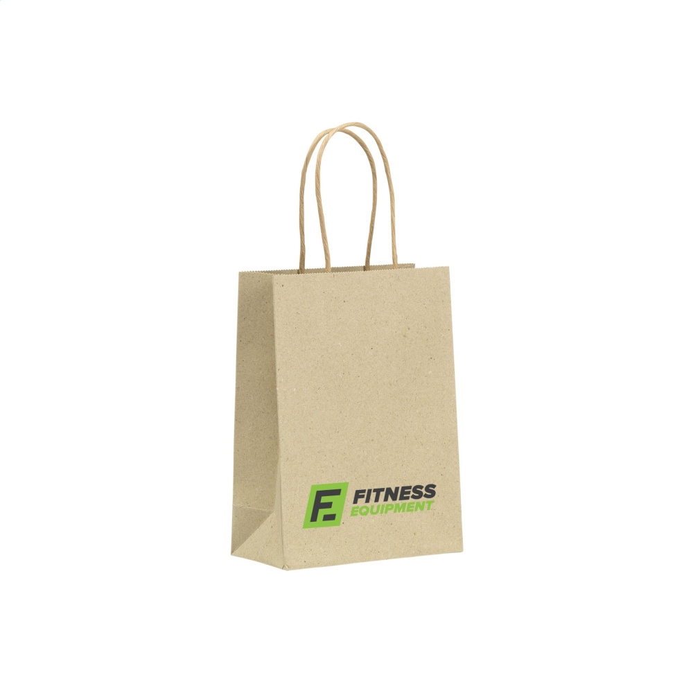 Logotrade promotional merchandise photo of: Leaf It Bag recycled grass paper (120 g/m²) S