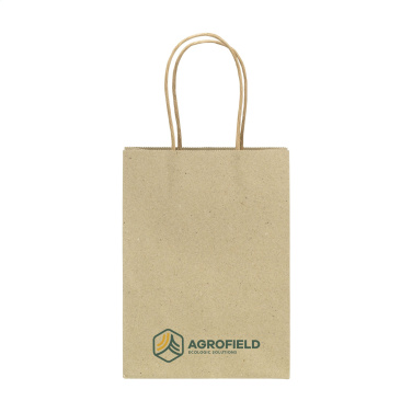 Logotrade promotional product image of: Leaf It Bag recycled grass paper (120 g/m²) S