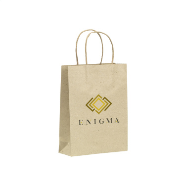 Logo trade advertising product photo of: Leaf It Bag recycled grass paper (120 g/m²) M