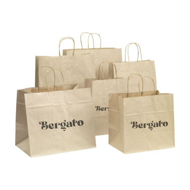 Logotrade promotional gift picture of: Leaf It Bag recycled grass paper (90 g/m²) S