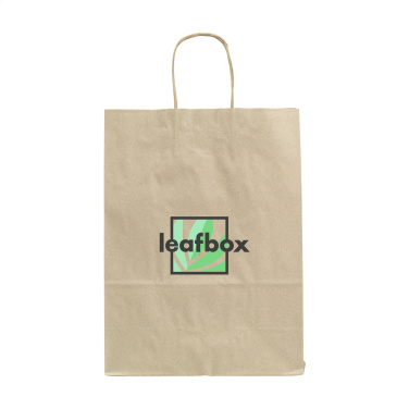 Logo trade promotional gift photo of: Leaf It Bag Wide recycled grass paper (90 g/m²) M