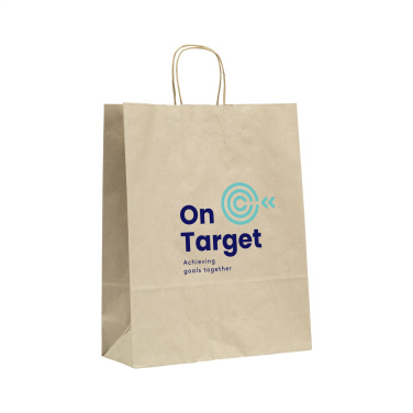 Logo trade promotional merchandise image of: Leaf It Bag recycled grass paper (90 g/m²) M