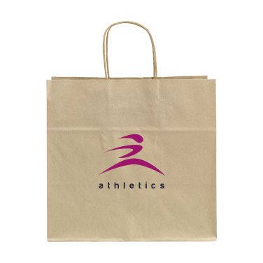 Logotrade promotional gift image of: Leaf It Bag recycled grass paper (90 g/m²) L