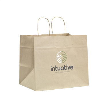 Logo trade corporate gift photo of: Leaf It Bag recycled grass paper (90 g/m²) XL