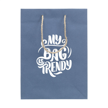 Logo trade business gift photo of: Leaf It Bag recycled with jeans fibres (180 g/m²) M