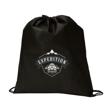 Logo trade promotional giveaways image of: Non-Woven Promobag GRS RPET backpack