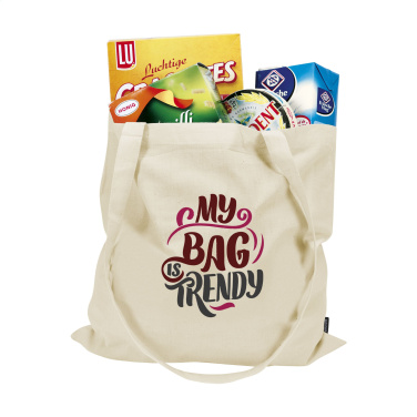 Logo trade promotional giveaways image of: ShoppyBag GRS Recycled Cotton (140 g/m²)