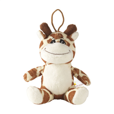 Logo trade promotional merchandise image of: Animal Friend Giraffe cuddle toy