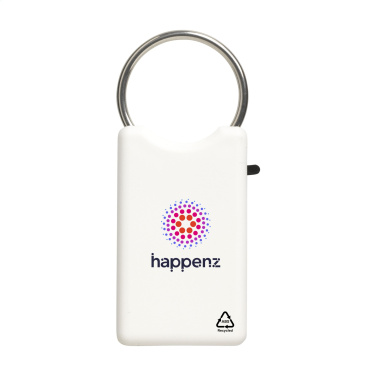 Logo trade business gifts image of: Safe GRS Recycled Key Ring