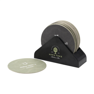 Logotrade promotional merchandise picture of: Recycled Holder Beer Coasters