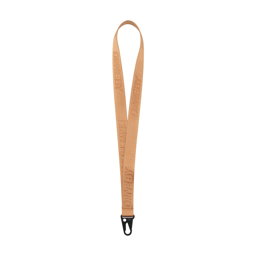 Logo trade business gifts image of: Lanyard Deep Woven 25 mm keycord