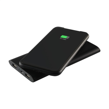 Logo trade promotional merchandise image of: Aluminium 8000 Wireless Powerbank wireless charger