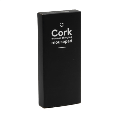 Logo trade corporate gift photo of: Cork Wireless Charging Mousepad