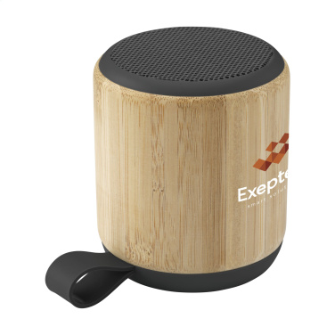 Logo trade promotional merchandise image of: Timor Bamboo Wireless Speaker