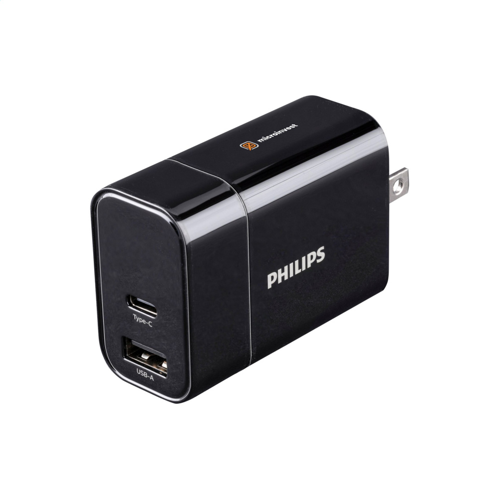 Logo trade advertising products image of: Philips Travel Charger