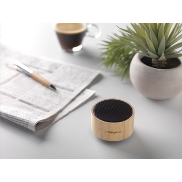 Logo trade advertising product photo of: Wave Bamboo Wireless Speaker