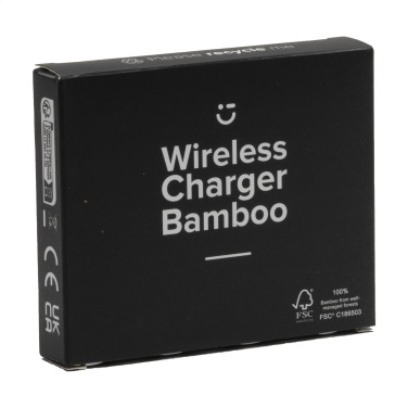 Logo trade promotional product photo of: Bamboo Wireless Charger 15W