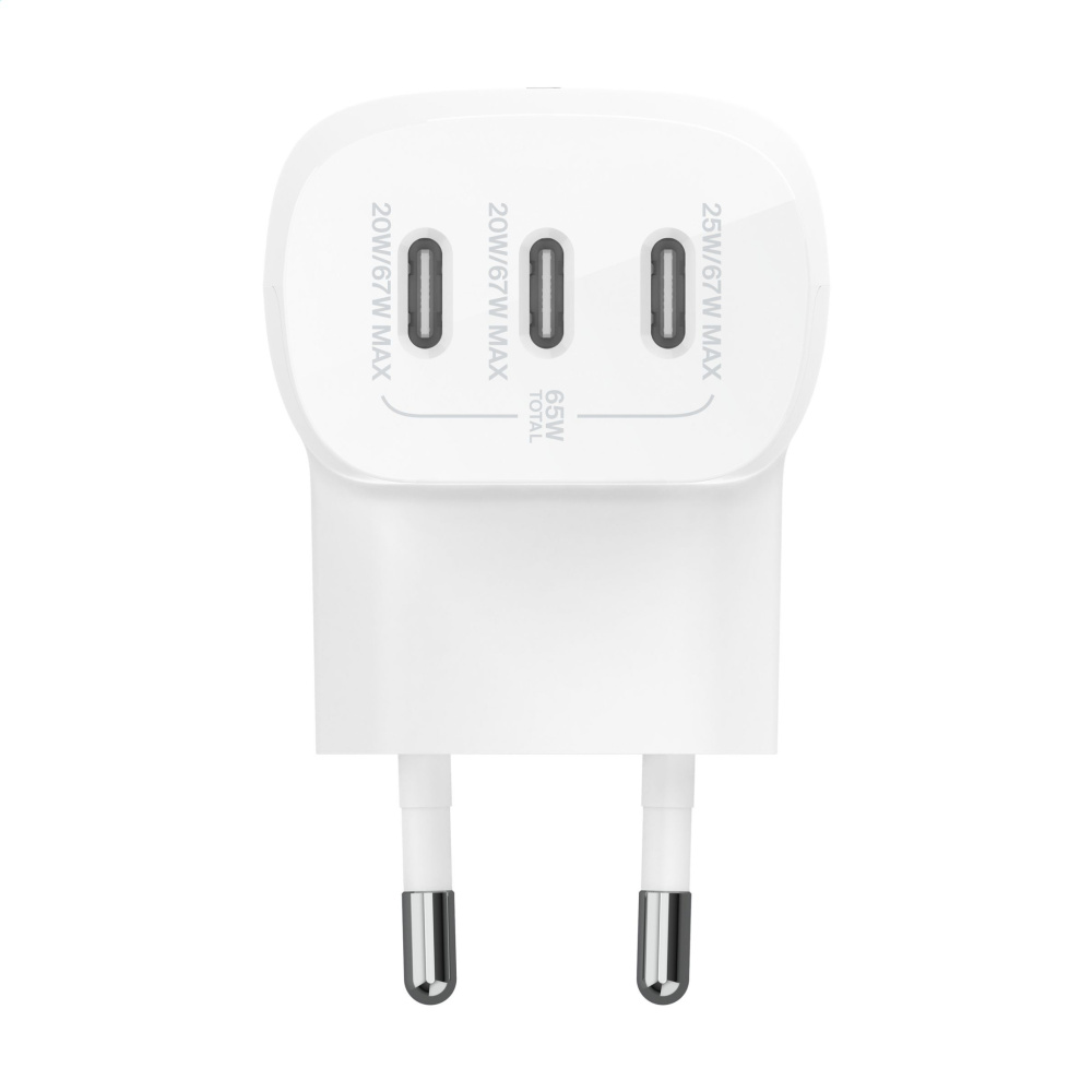 Logo trade promotional products image of: Belkin BoostCharge 3-Port Wall Charger