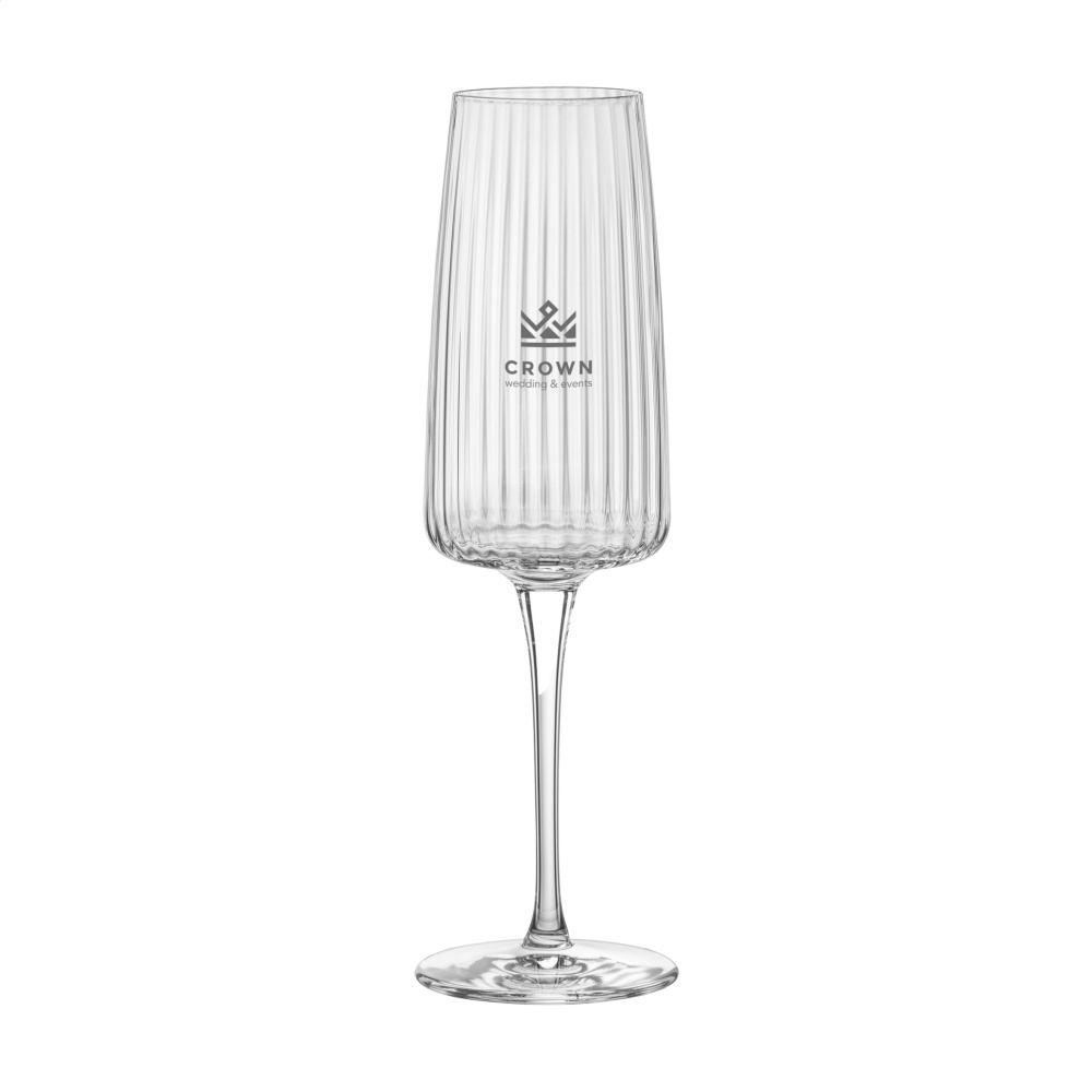 Logotrade promotional product picture of: Ribbio Champagne glass 255 ml