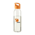 Sirius 650 ml drinking bottle, transparent/orange