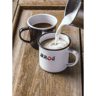 Logo trade corporate gifts picture of: Retro Enamel Mug 350 ml