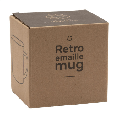 Logo trade promotional giveaways image of: Retro Enamel Mug 350 ml