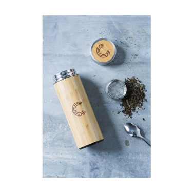 Logotrade promotional merchandise photo of: Osaka 360 ml bamboo thermo bottle/thermo cup