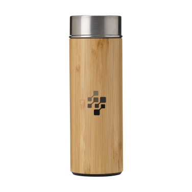 Logo trade promotional products image of: Osaka 360 ml bamboo thermo bottle/thermo cup