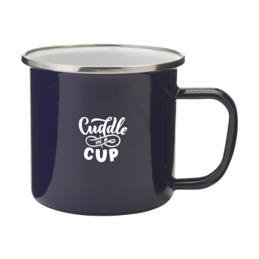 Logotrade promotional merchandise picture of: Retro Silver Enamel Mug 350 ml