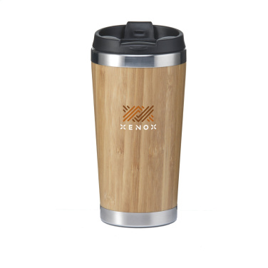 Logotrade promotional gift image of: Tokyo 450 ml bamboo thermo cup