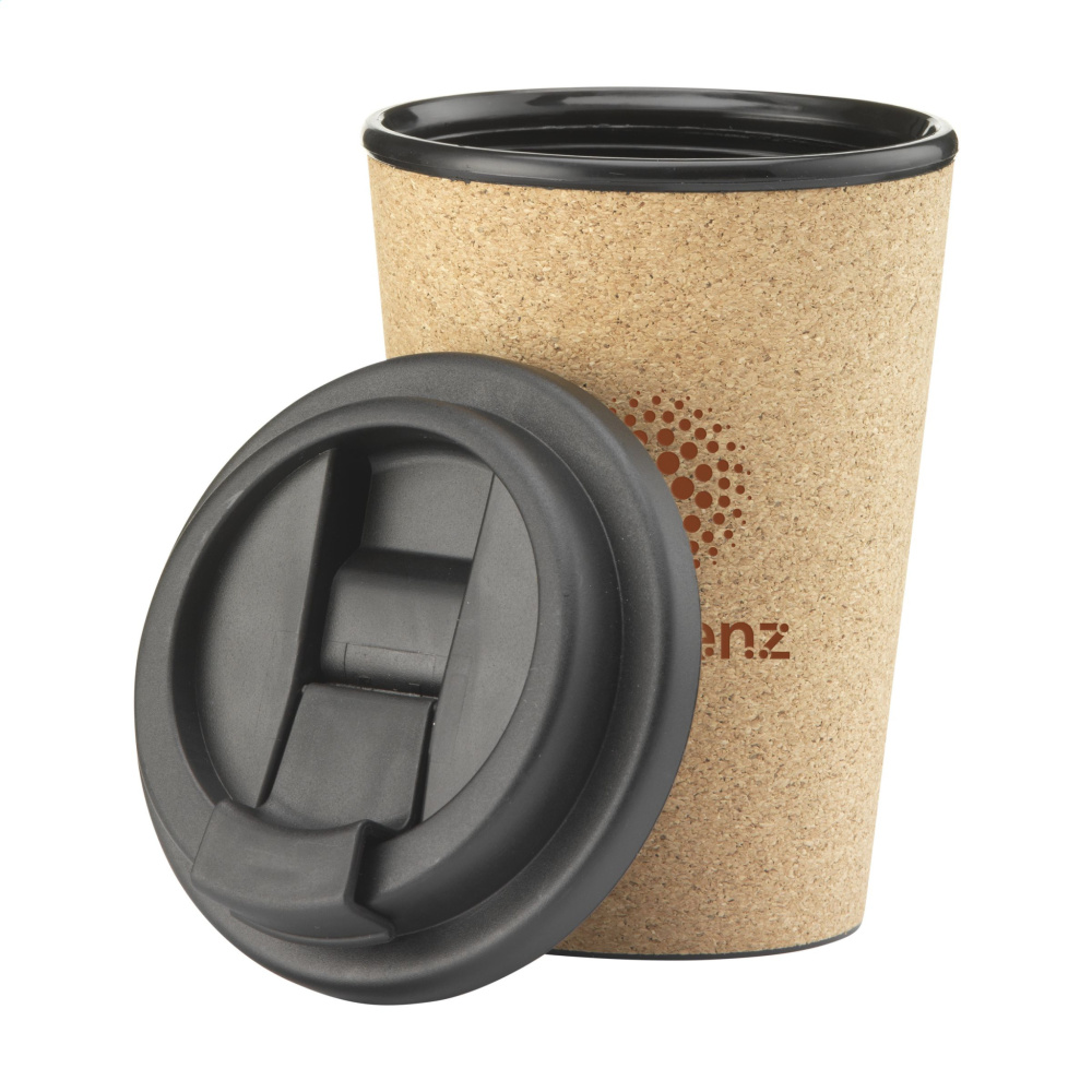 Logo trade promotional gifts image of: Attea Cork 350 ml coffee cup