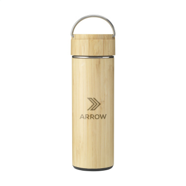 Logotrade advertising products photo of: Nikko 330 ml bamboo thermo bottle/thermo cup