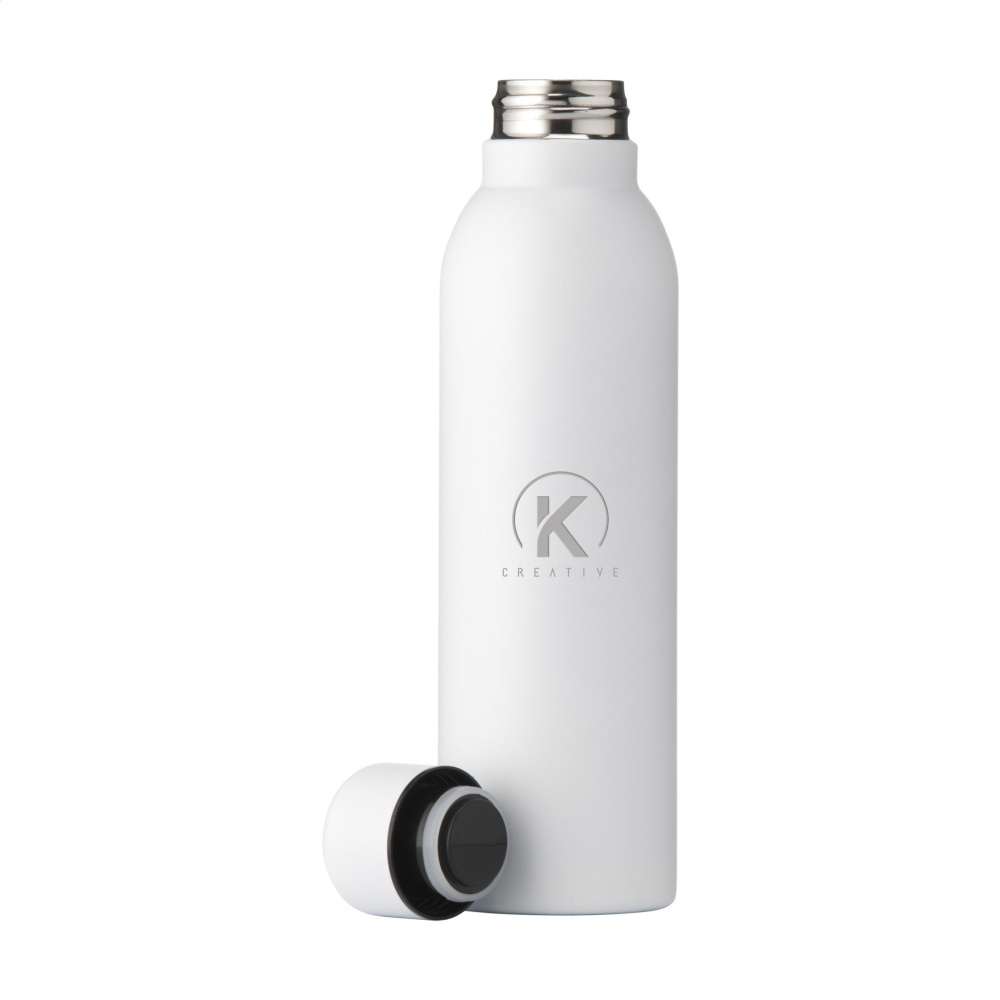 Logo trade promotional gifts image of: Helios RCS Recycled Steel Bottle 470 ml