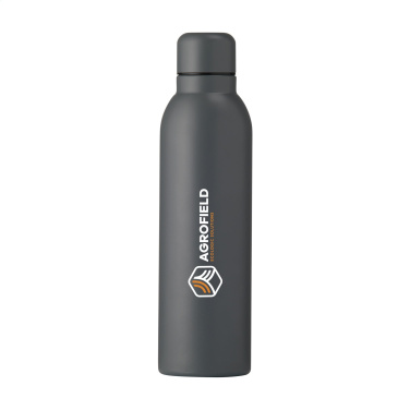 Logo trade promotional giveaways image of: Helios RCS Recycled Steel Bottle 470 ml