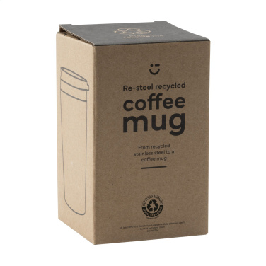 Logotrade business gift image of: Re-Steel RCS Recycled Coffee Mug 380 ml thermo cup