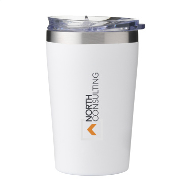 Logo trade promotional products image of: Re-Steel RCS Recycled Coffee Mug 380 ml thermo cup