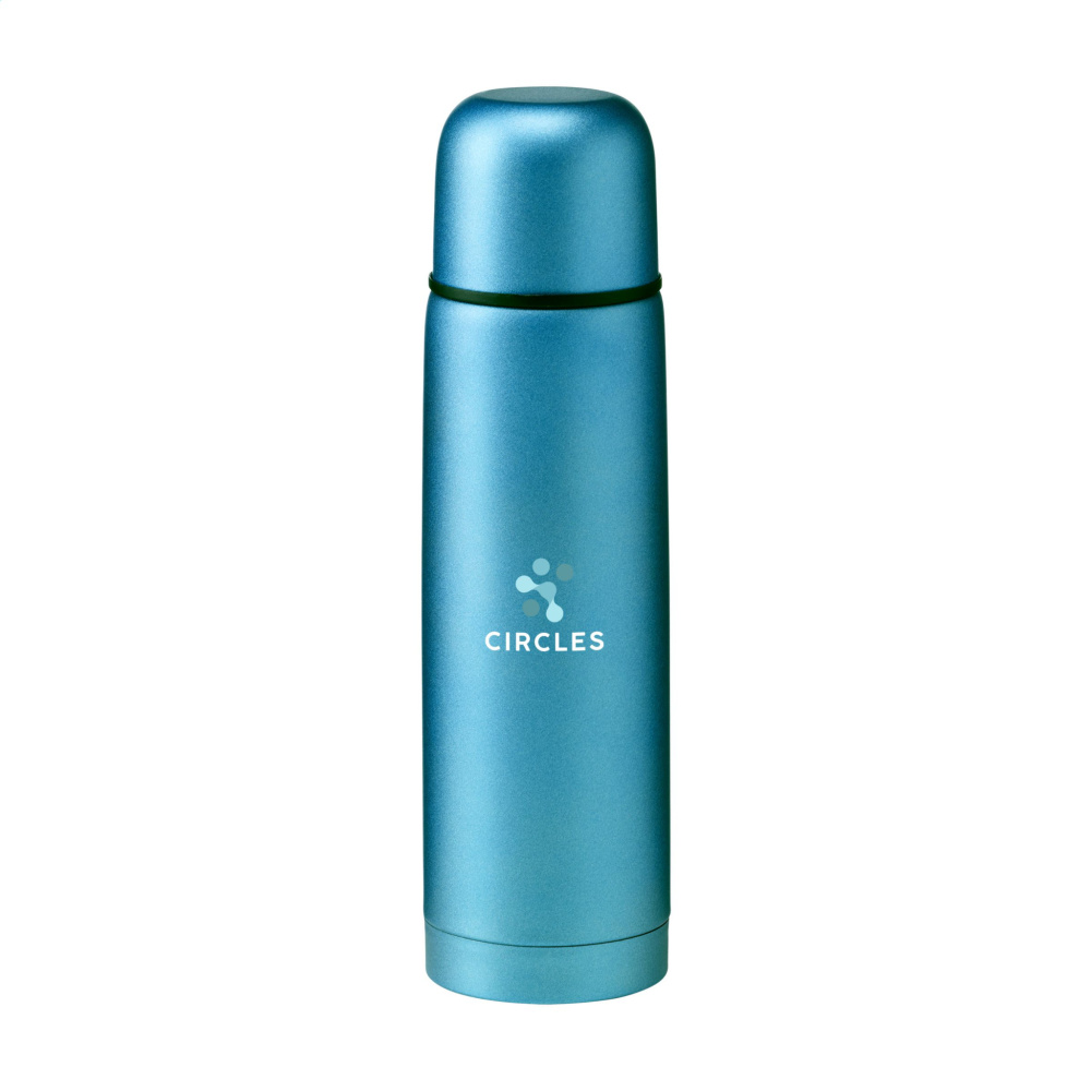 Logo trade promotional items picture of: Frosted Bottle RCS Recycled Steel 500 ml thermo bottle