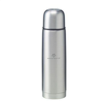 Logotrade promotional merchandise picture of: Frosted Bottle RCS Recycled Steel 500 ml thermo bottle