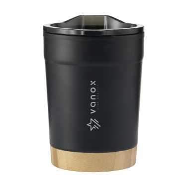 Logo trade promotional product photo of: Kobe Bamboo RCS Recycled Steel 350 ml coffee cup